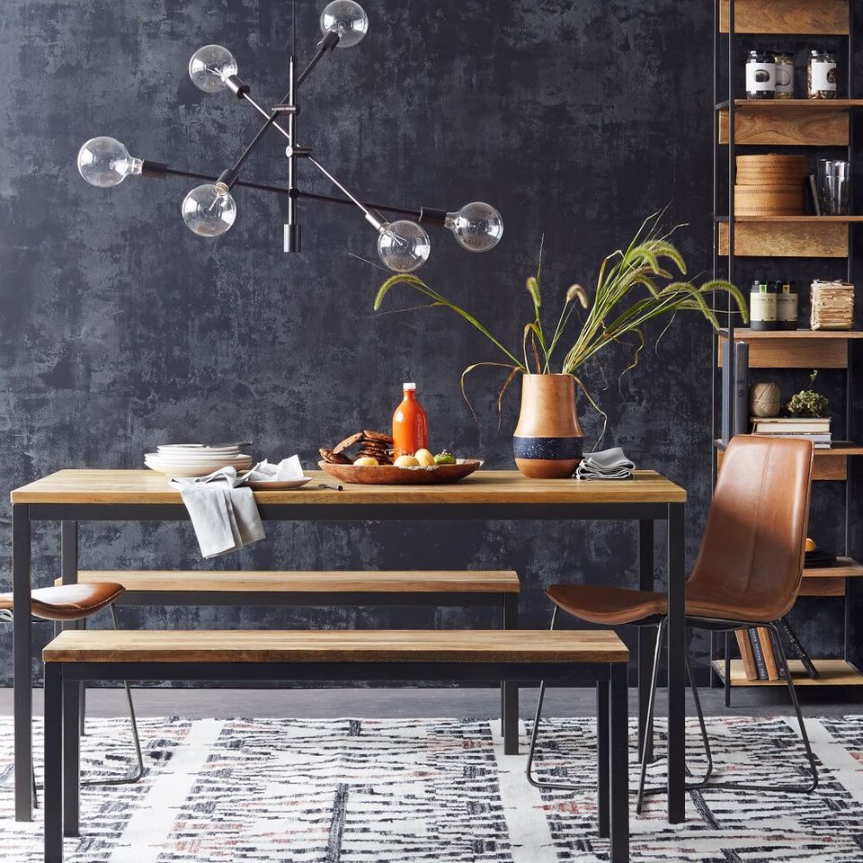 Slope Leather Dining Chair West Elm UK